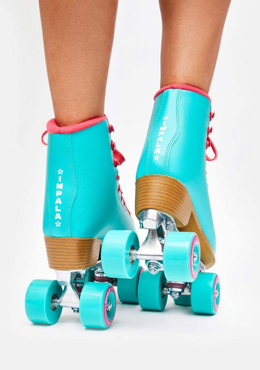 Impala Rollerskates Aqua Impala Quad Roller Skates Dolls Kill