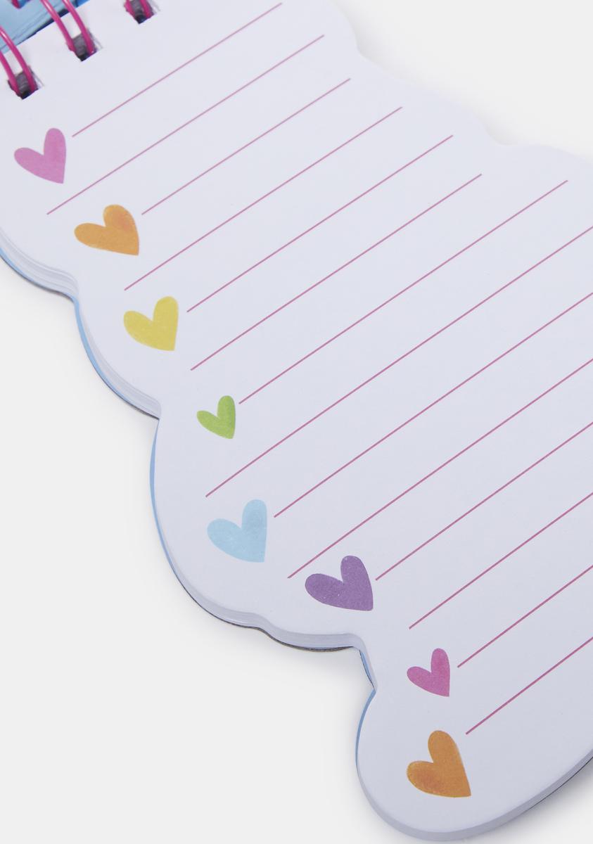 Cheer Bear Puffy Notebook - Pink – Dolls Kill