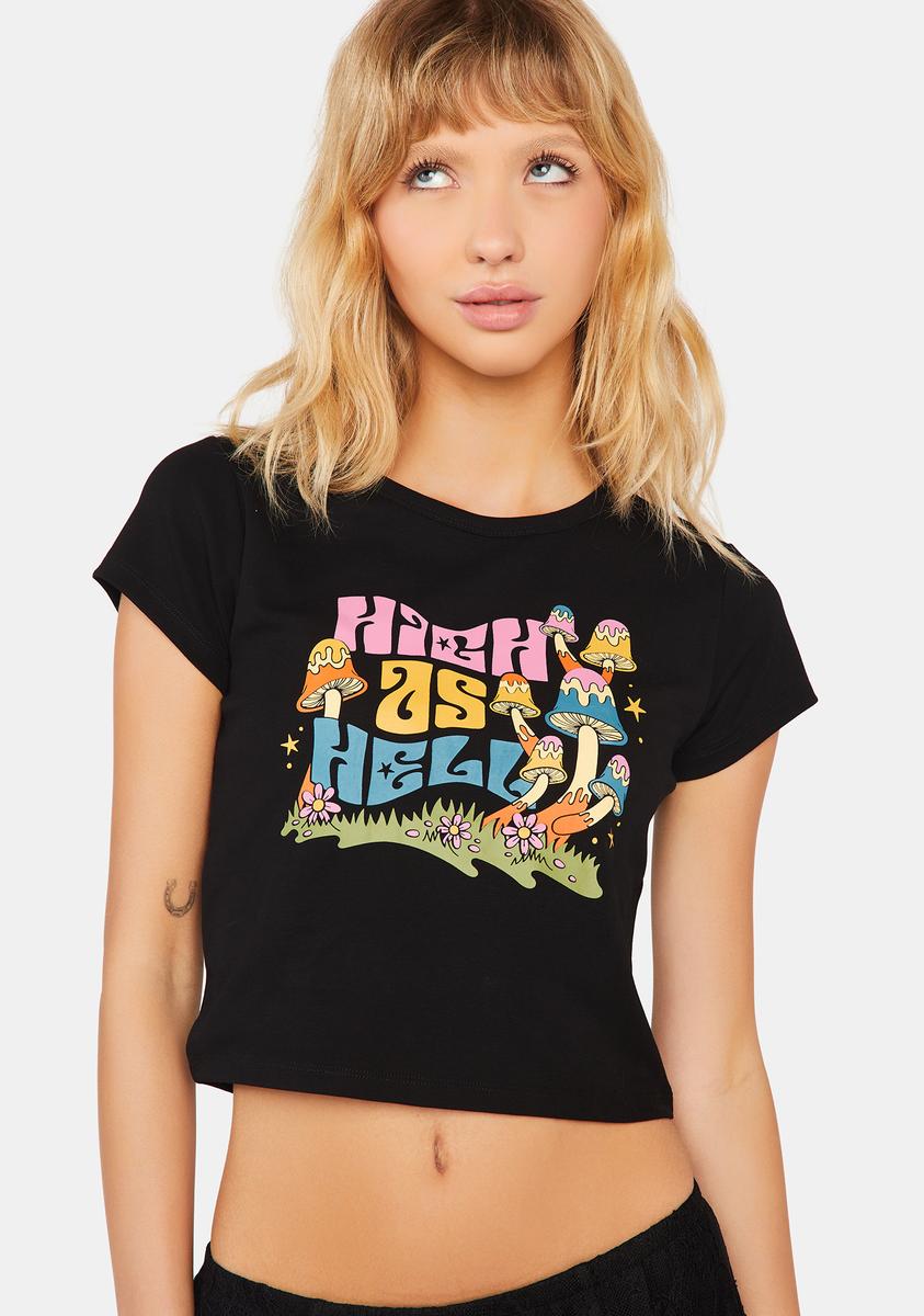 Say The Word Baby Tee Current Mood,New Products : American Fashion Style Bags On Sale