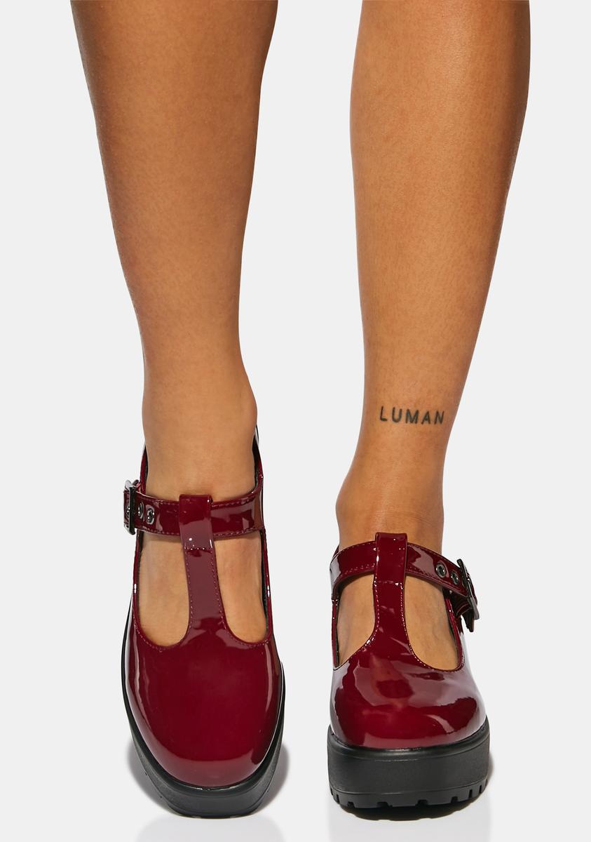 Oxblood mary janes deals