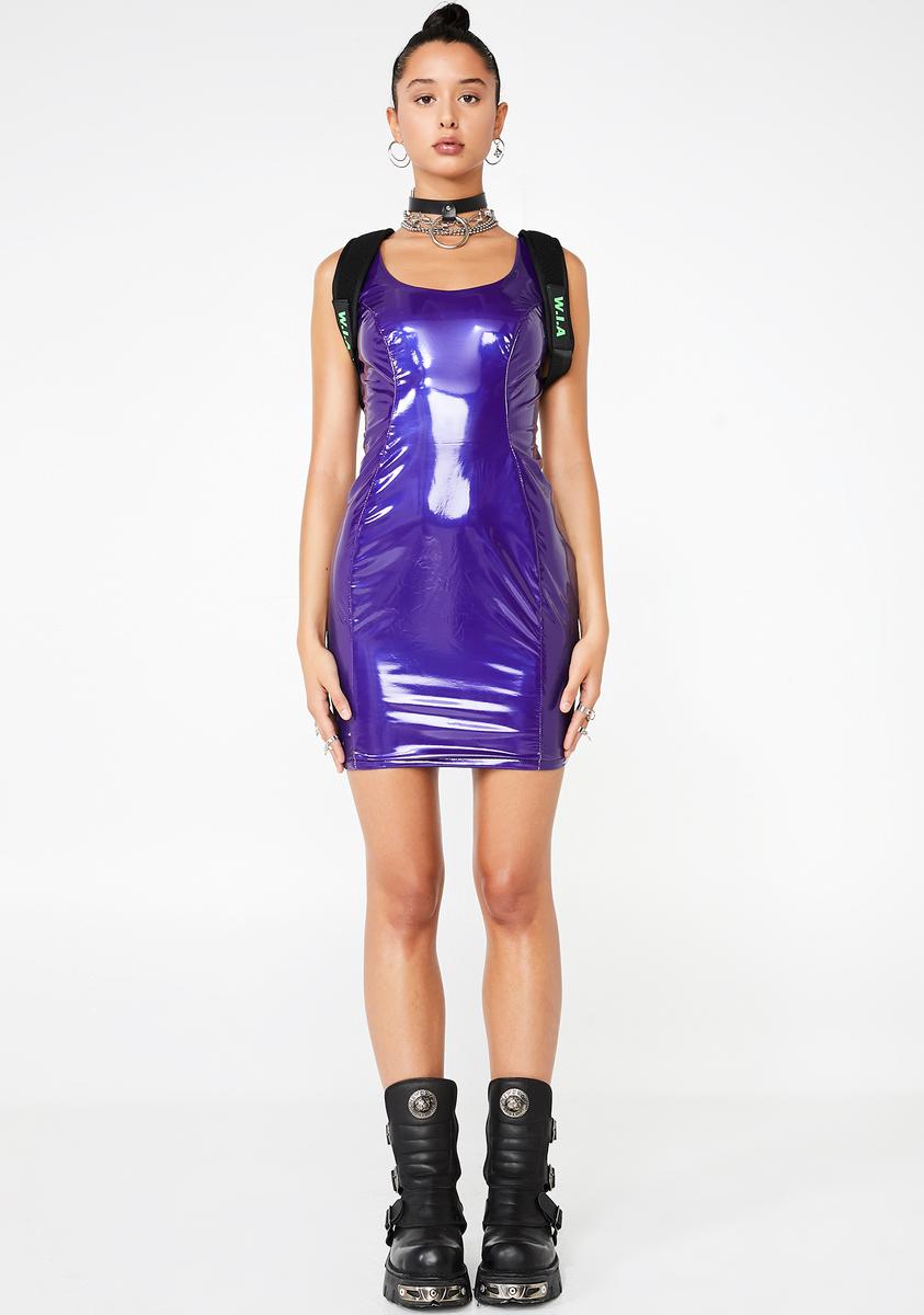 Purple Violet Vinyl Bodycon Dress Dolls Kill Purple Violet Vinyl Bodycon Dress Dolls Kill