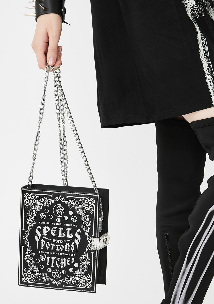 Halloween Dolls Kill Spellbook Crossbody Bag