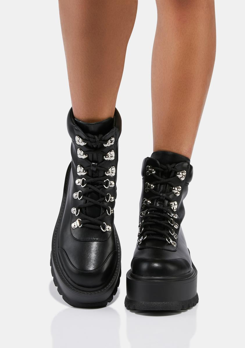 アパレル通販サイトランキング Black - Boots Ankle Up Lace Hydra Footwear Koi – Kill Dolls 靴