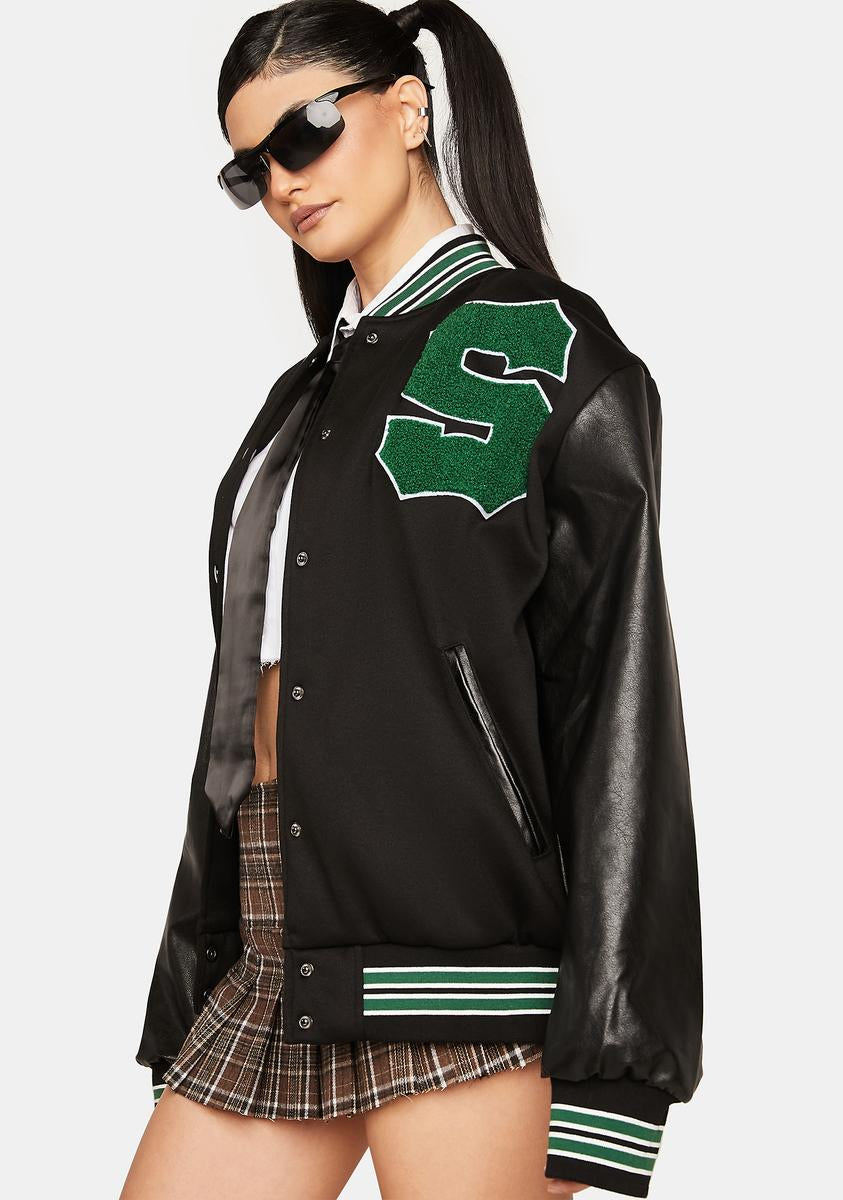 Vegan letterman on sale jacket