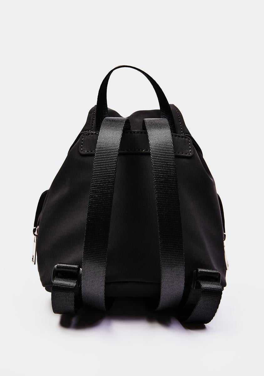 info poster mini backpack Poster Grl Three Pocket Buckle Strap Mini Backpack