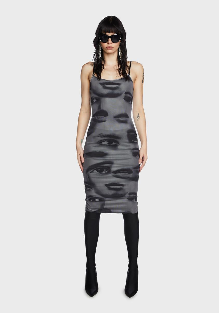 knee length dresses for ladies Glitter Mesh Slitted Maxi Dress Olive / XL