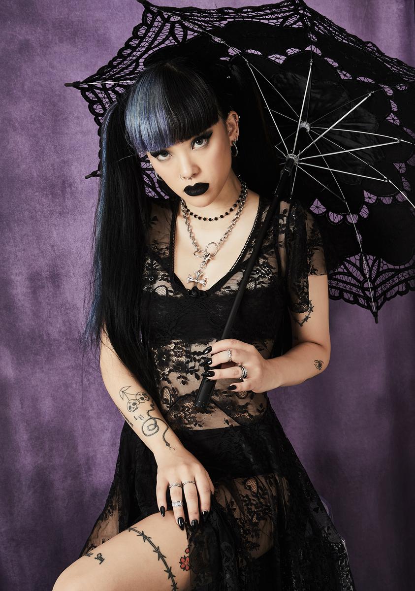 Noir Dearly Departed Lace Dress Noir Dearly Departed Lace Dress