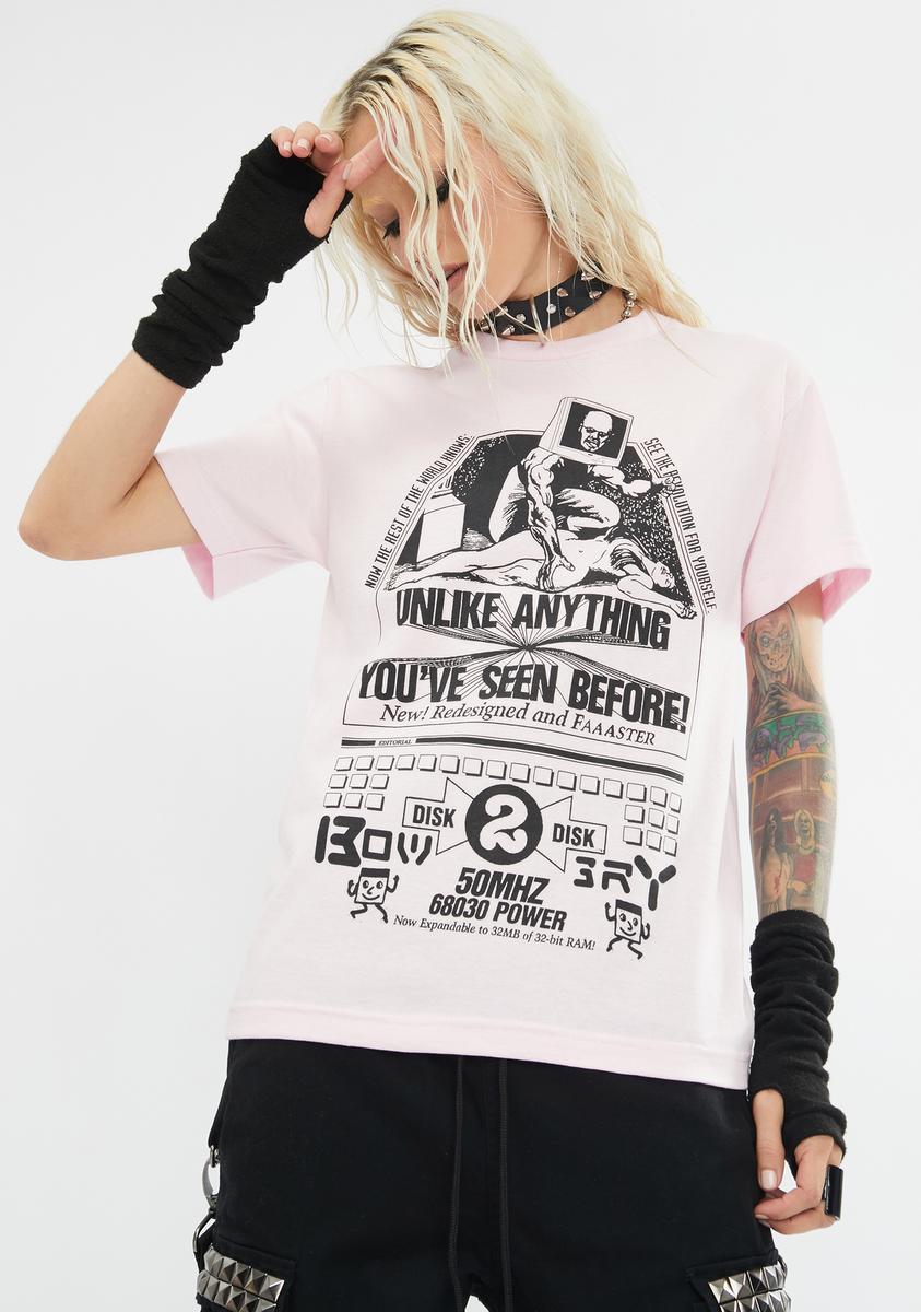 50MHZ Short Sleeve Tee BOW3RY,All Products : American Fashion Style Bags On Sale