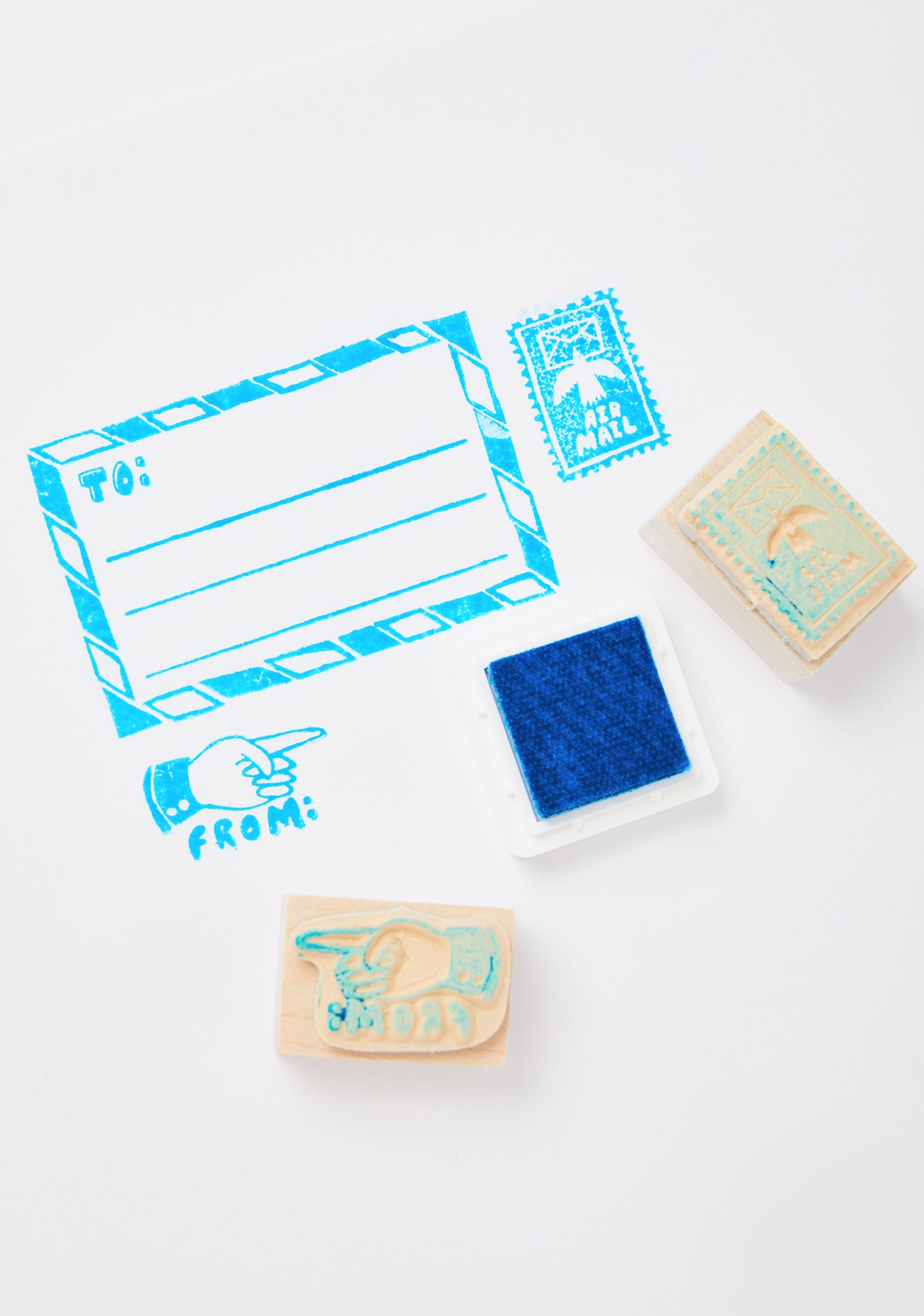 Air Mail Rubber Stamp Kit Dolls Kill
