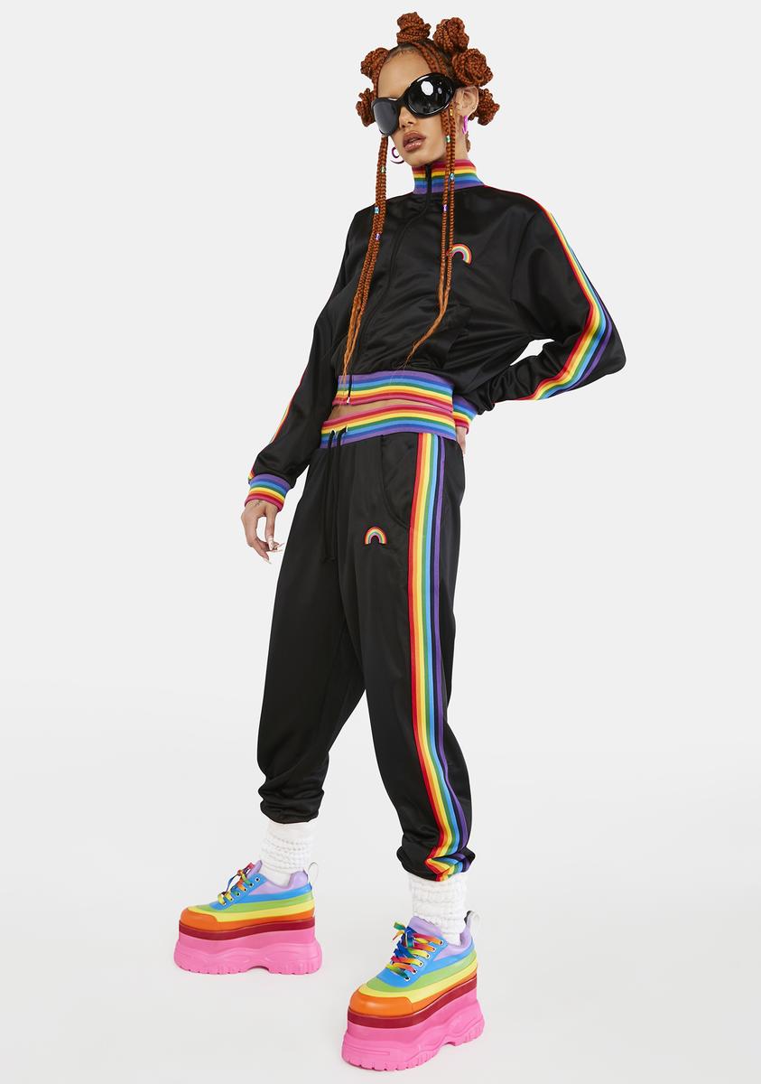 Rainbow stripe tracksuit 2025