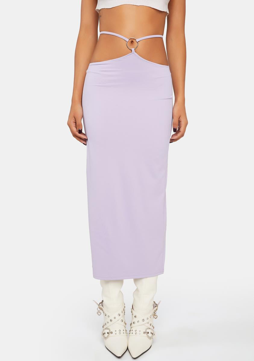 Lavender O-Ring Maxi Skirt Pretty Garbage,New Products : American Fashion Style Bags On Sale Lavender O-Ring Maxi Skirt Pretty Garbage,New Products : American Fashion Style Bags On Sale