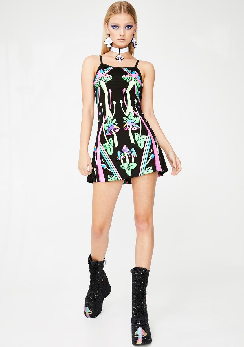 Club Exx Strange Magic Glow In The Dark Dress – Dolls Kill