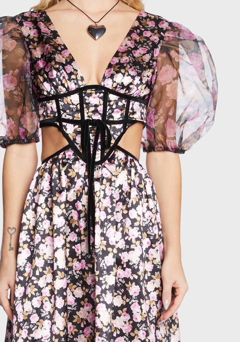 maddison midi dress Lovers and Friends x Anja Dujakovic Maddison Midi Dress in Black & White
