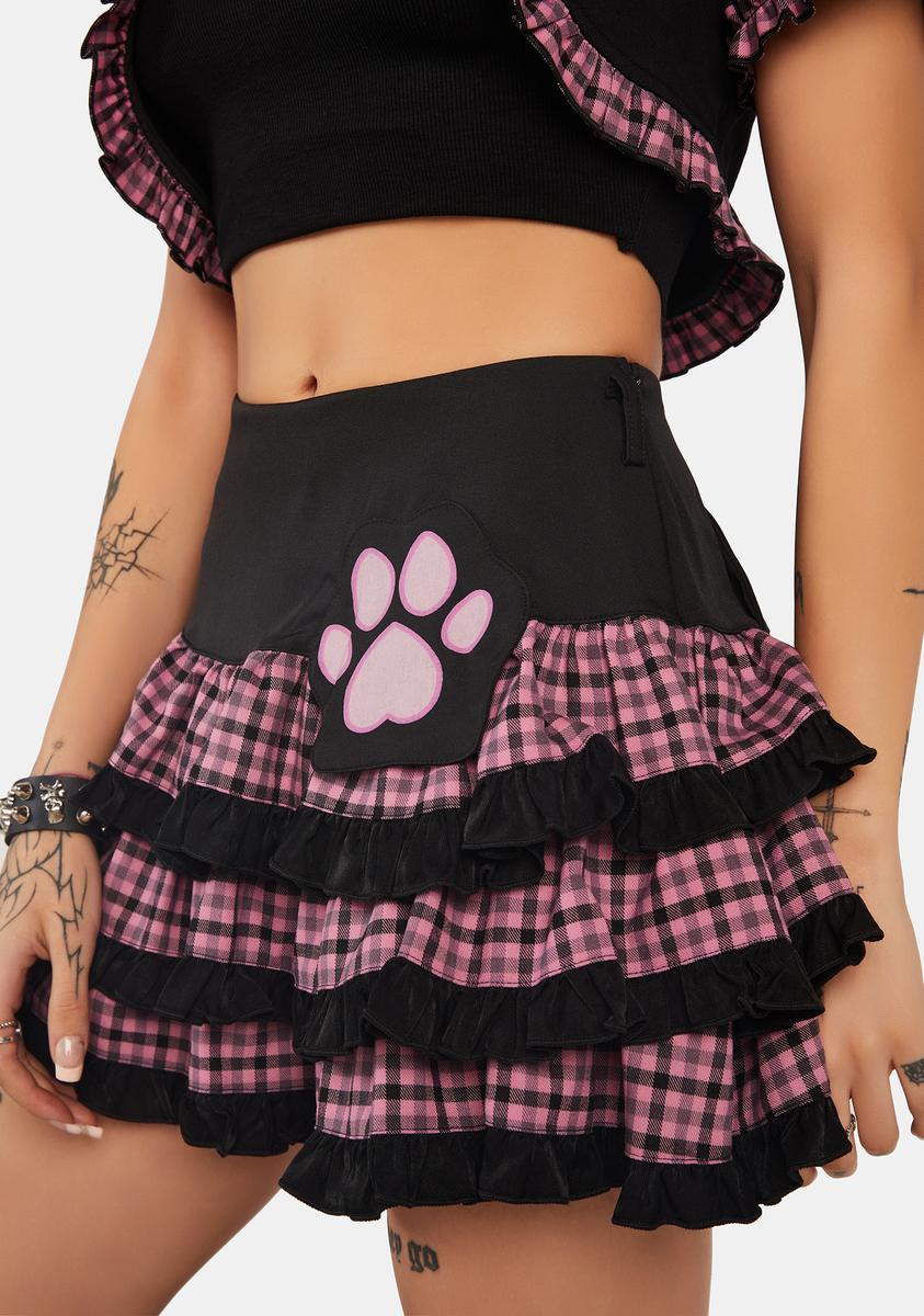 Magic Cat Plaid Layered Frilly Mini Skirt Dark In Love,New Products : American Fashion Style Bags On Sale Magic Cat Plaid Layered Frilly Mini Skirt Dark In Love,New Products : American Fashion Style Bags On Sale
