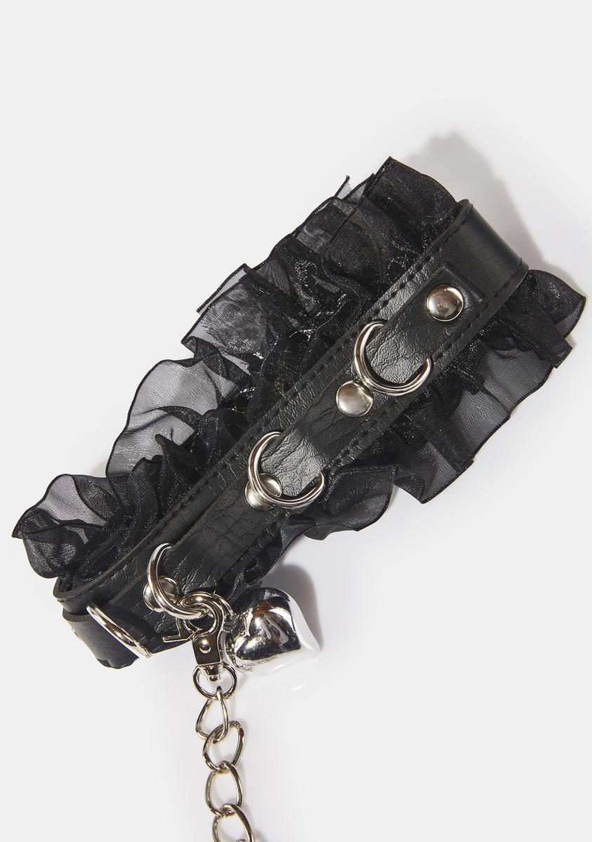 国内で当店のみ Devil666ish - Mesmerize choker Devil666ish Vegan Leather Choker Necklace And Arm Band Set