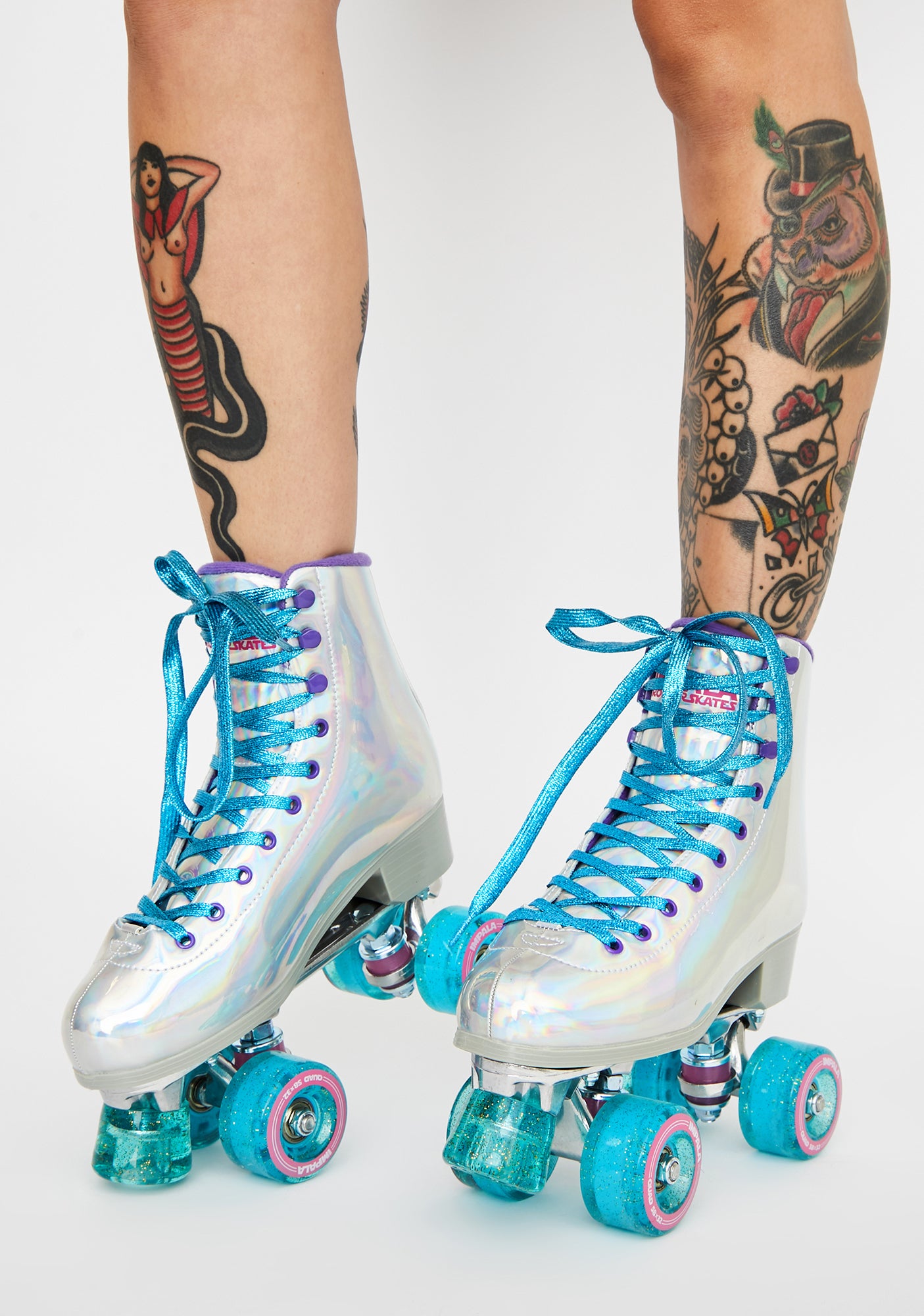 Impala Rollerskates Holographic Impala Quad Skates Dolls Kill