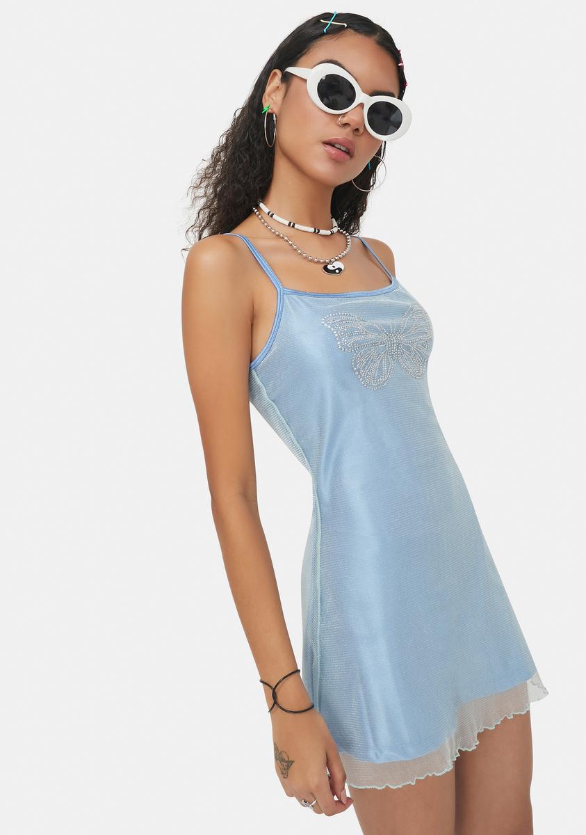 Sparkling Skies Mesh Mini Dress Sparkling Skies Mesh Mini Dress