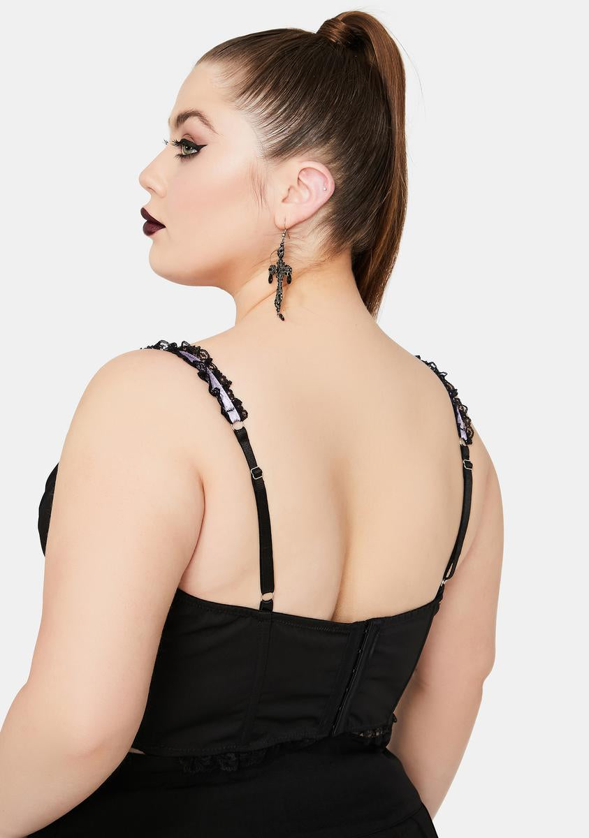 Plus Of Minxes And Men Lace Up Bustier Top