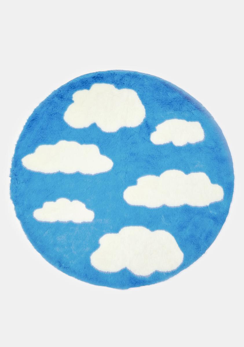 Dolls Home Cloud Circle Rug - Blue/White – Dolls Kill