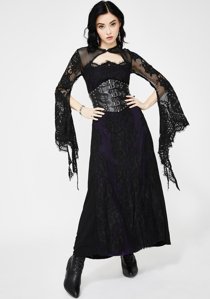 Bell Sleeve Maxi Dress – Dolls Kill