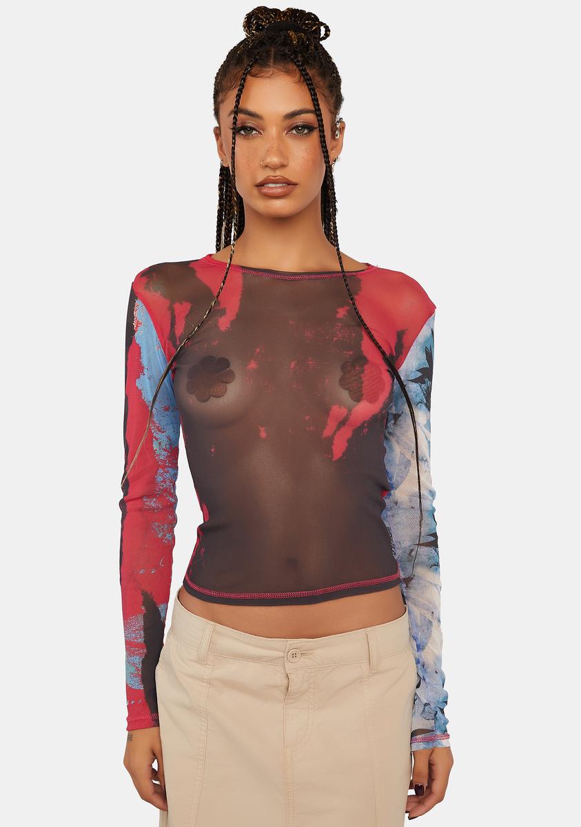 Mirage Mesh Long Sleeve Top Jaded London,Specials : American Fashion Style Bags On Sale Mirage Mesh Long Sleeve Top Jaded London,Specials : American Fashion Style Bags On Sale