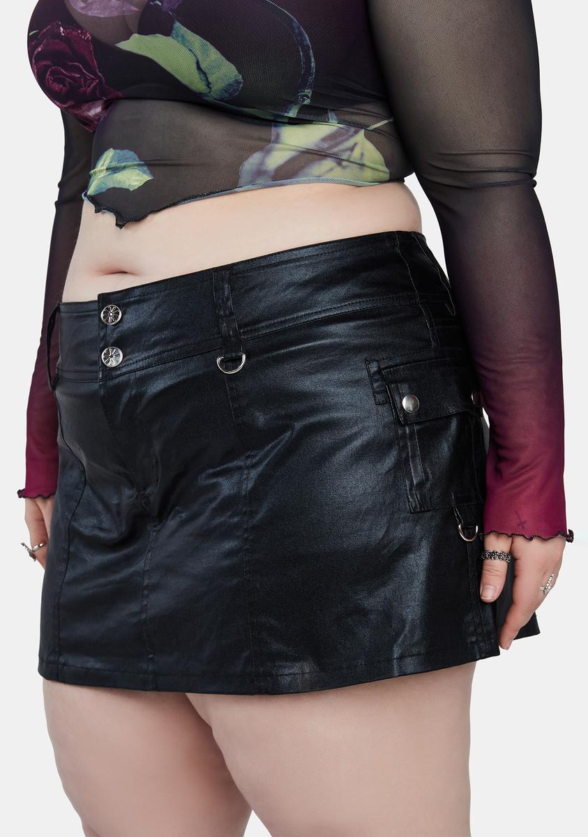 Plus Midnight Hung Up On You Mini Skort dELiA*s by Dolls Kill,New Products : American Fashion Style Bags On Sale
