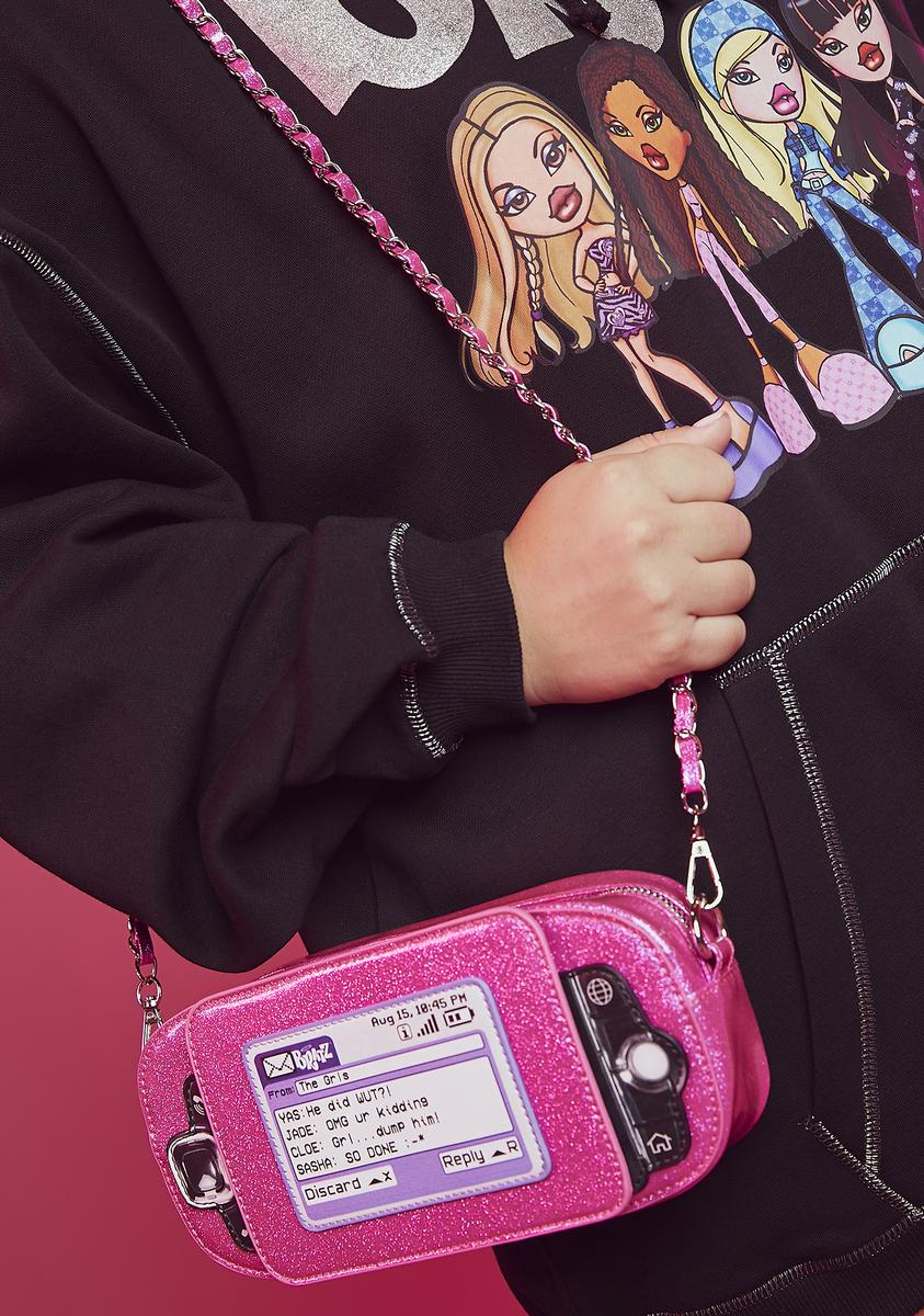 Dolls Kill x Bratz Flames PVC Crossbody Bag - Clear/Pastel