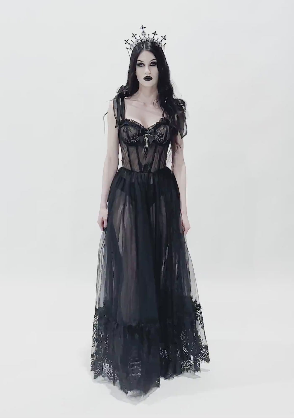 Dance With Death Sleeveless Maxi Dress