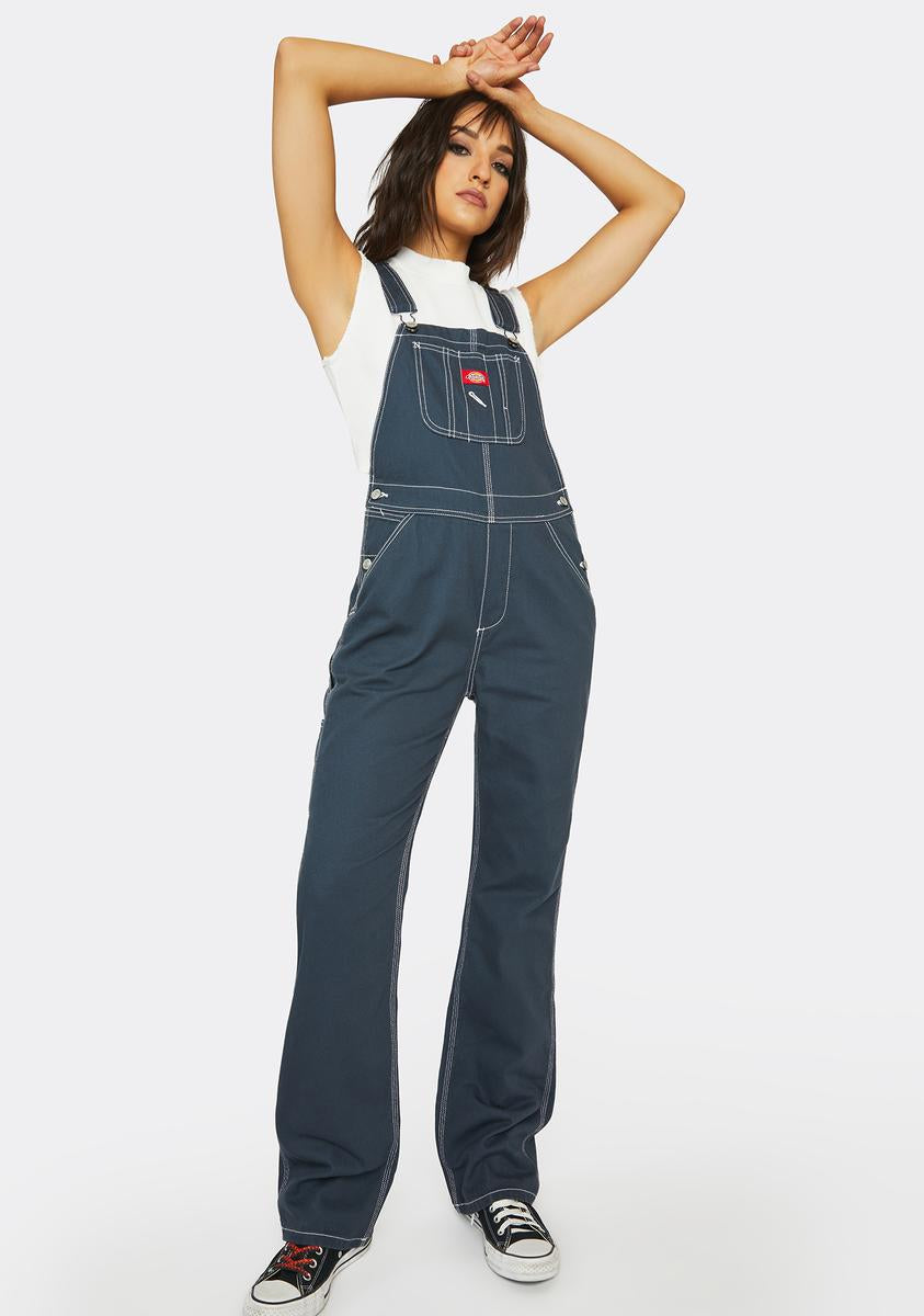 Dickies Straight Leg Carpenter Overalls Blue Dolls Kill