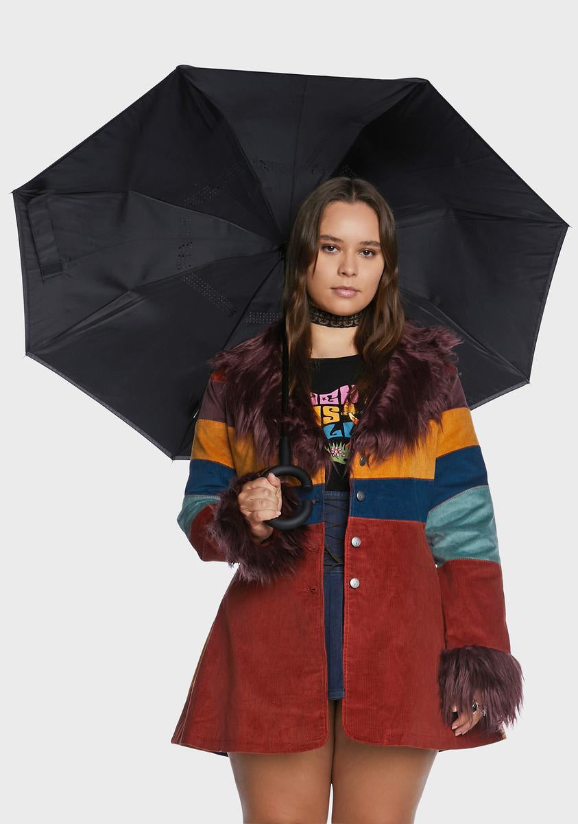 Unbelievabrella Reverse 48" Arc Closing Stick Umbrella ShedRain,New Products : American Fashion Style Bags On Sale