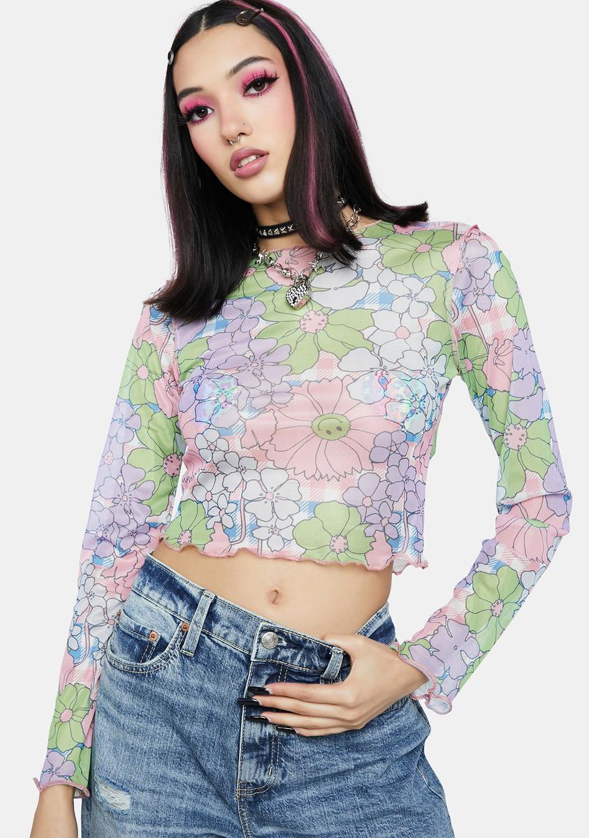 Floral Mesh Gingham Top NGOrder,Specials : American Fashion Style Bags On Sale Floral Mesh Gingham Top NGOrder,Specials : American Fashion Style Bags On Sale