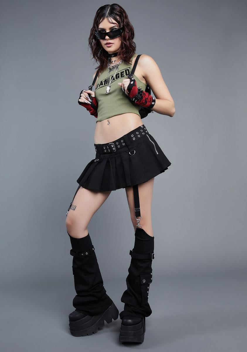 Widow Micro Skirt Removable Pants Set - Black – Dolls Kill