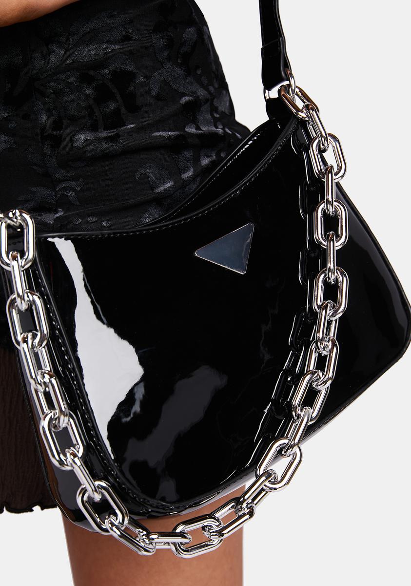 Generation Kiss Vegan Leather Stud O Ring Handbag - Black – Dolls Kill