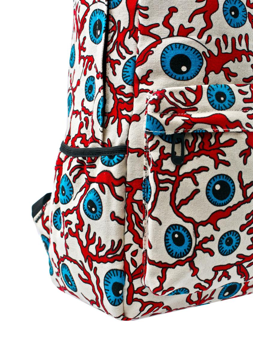 Eyeball Print Backpack Dolls Kill