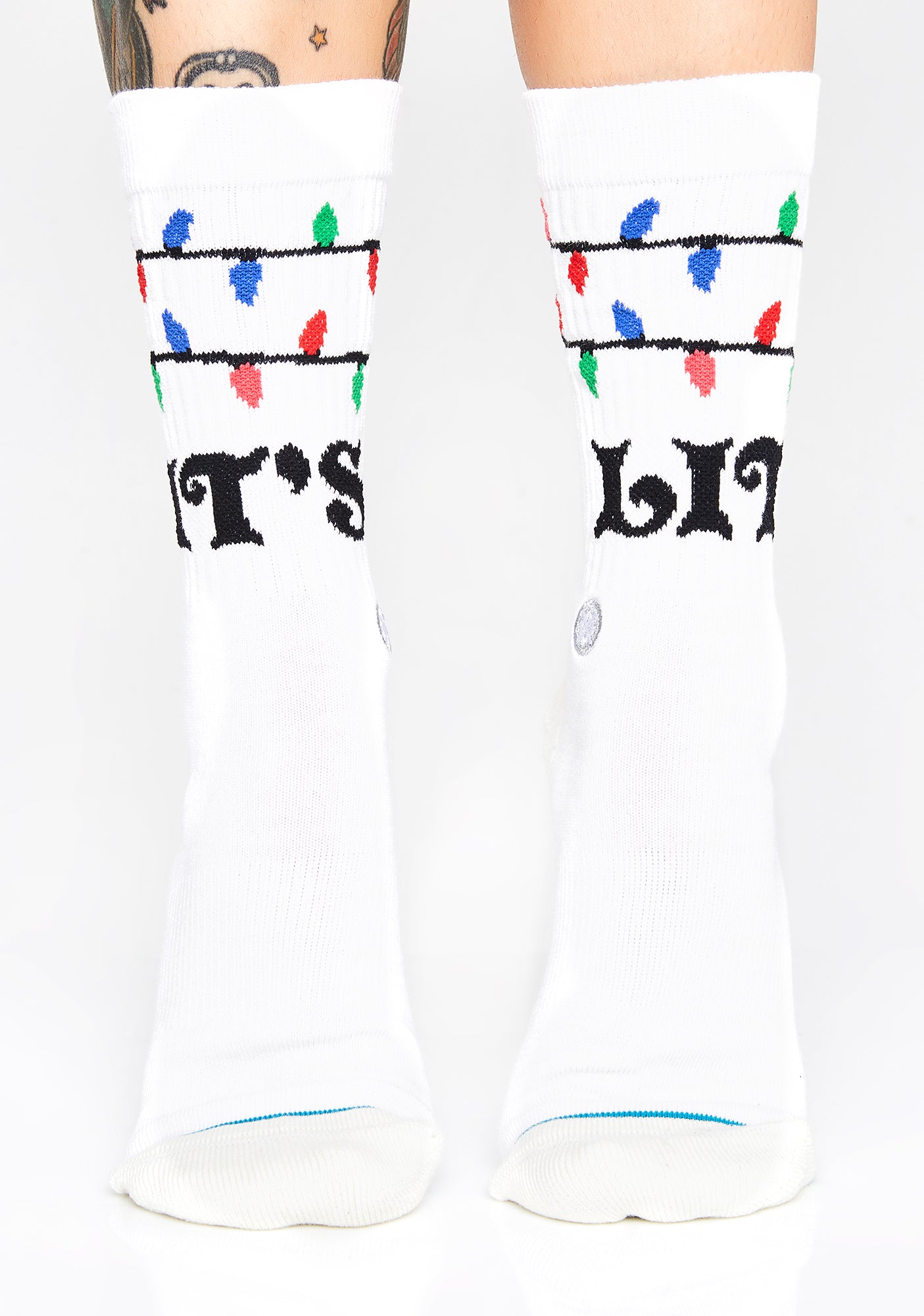 It's Snow Lit Crew Socks – Dolls Kill