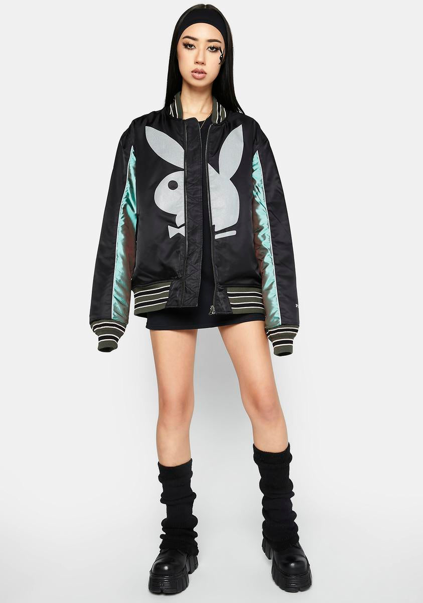 特価ブランド HUF x Playboy Reversible Bomber Jacket – Dolls Kill ジャケット・アウター