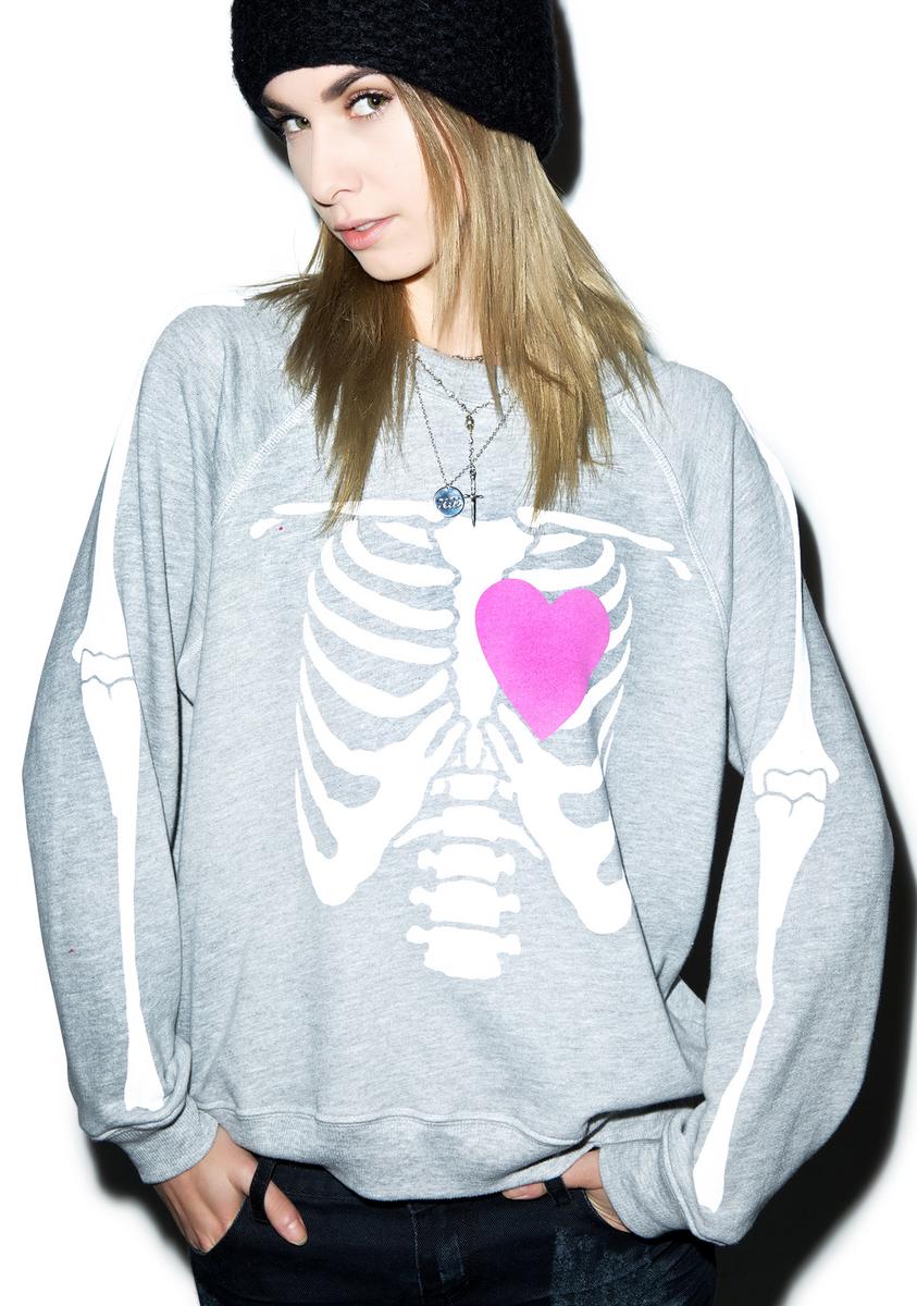 My Beating Heart Kim´s Sweater Wildfox Couture,New Products : American Fashion Style Bags On Sale