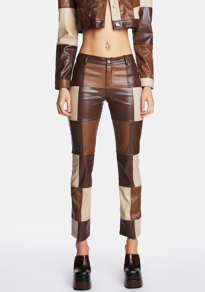 Not The Same Patchwork Pants Poster Grl,New Products : American Fashion Style Bags On Sale