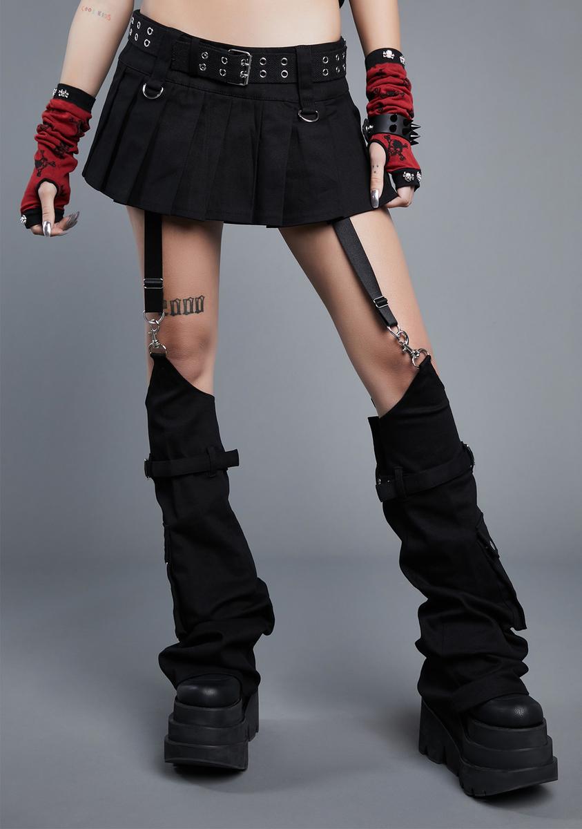 Widow Micro Skirt Removable Pants Set - Black – Dolls Kill