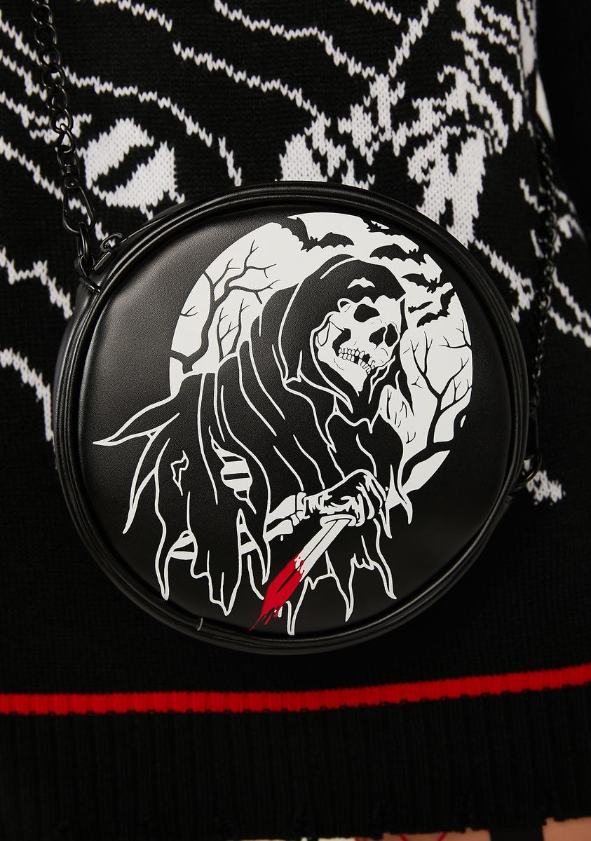 Sack Reaper Current Mood Grim Reaper Crossbody Bag - Black – Dolls Kill