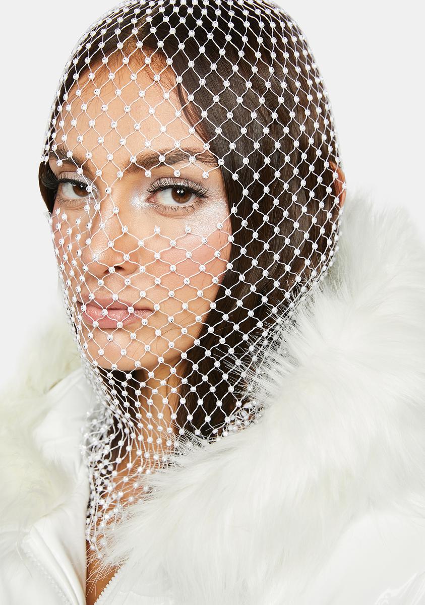 netted headpiece