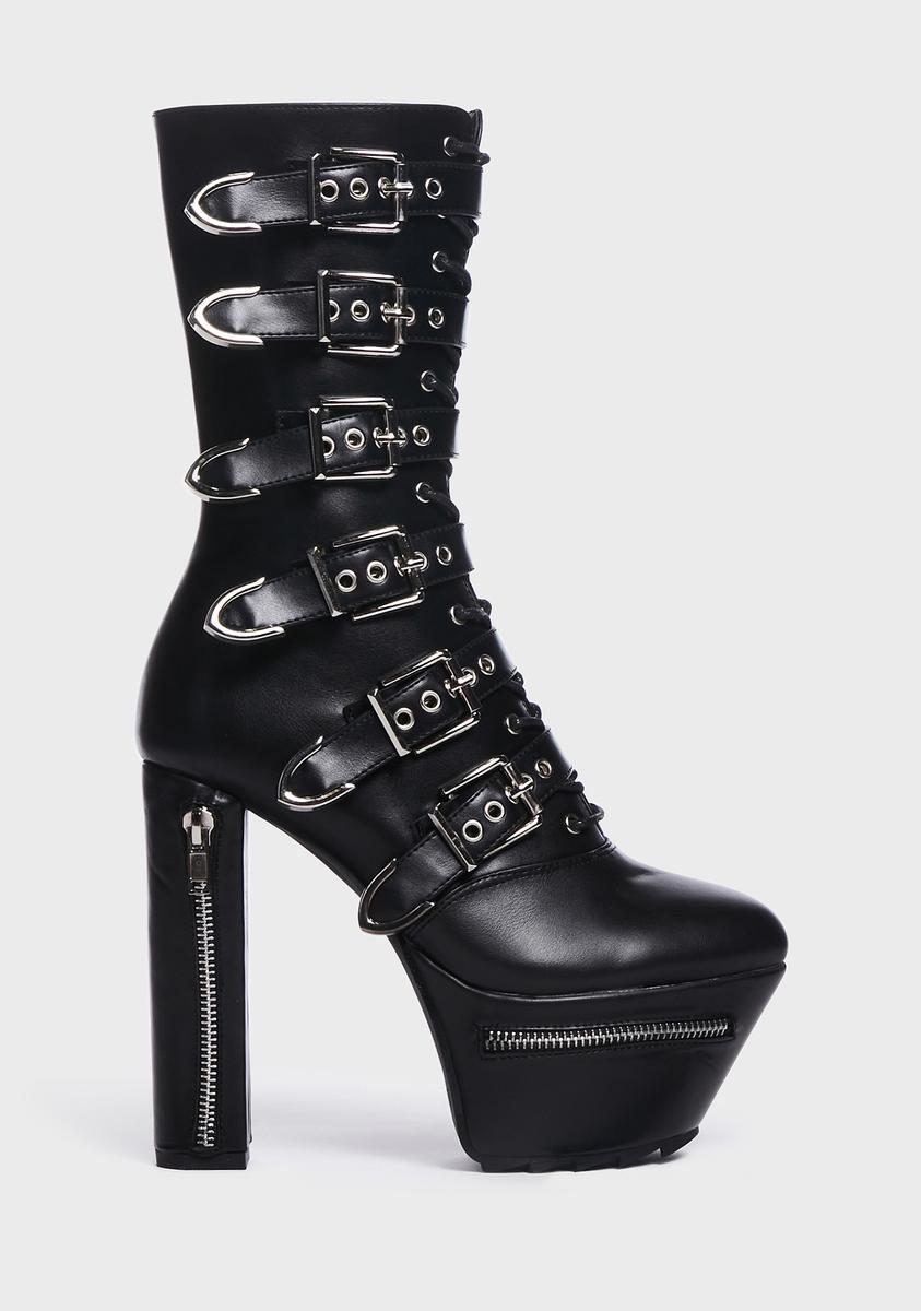 Detained Mid-Calf Buckle Boots Lamoda,New Products : American Fashion Style Bags On Sale