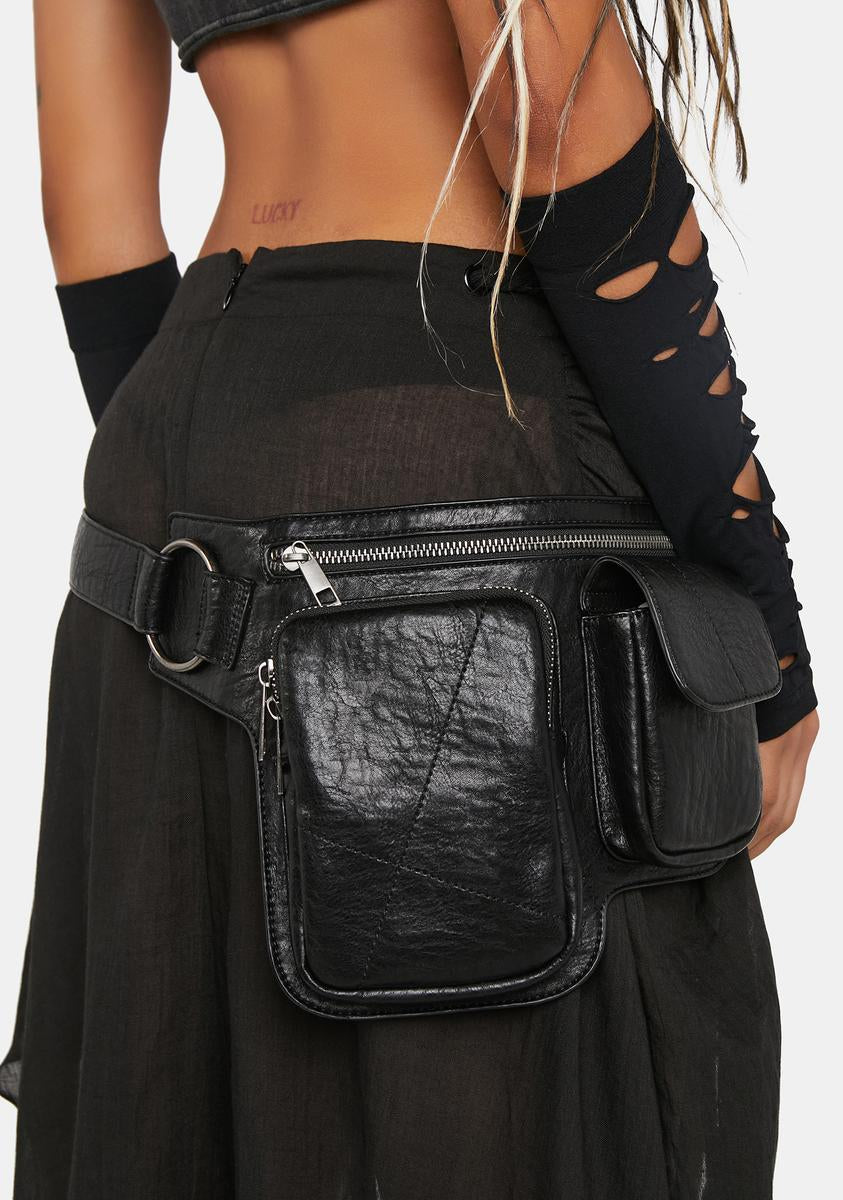 Darker Wavs Pouch Pocket Crossbody Utility Harness - Black – Dolls