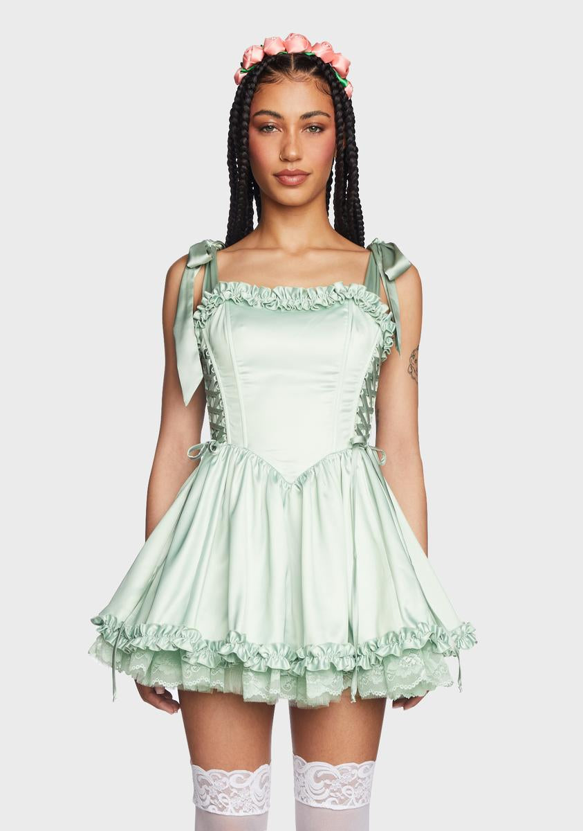 Sugar Thrillz Satin Cupcake Mini Dress