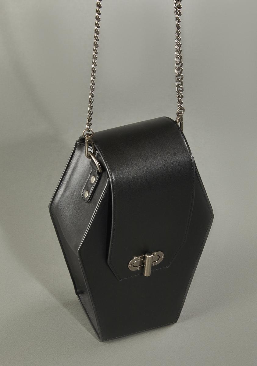 Widow Porcelain Doll Chain Strap Crossbody Bag - Black – Dolls Kill