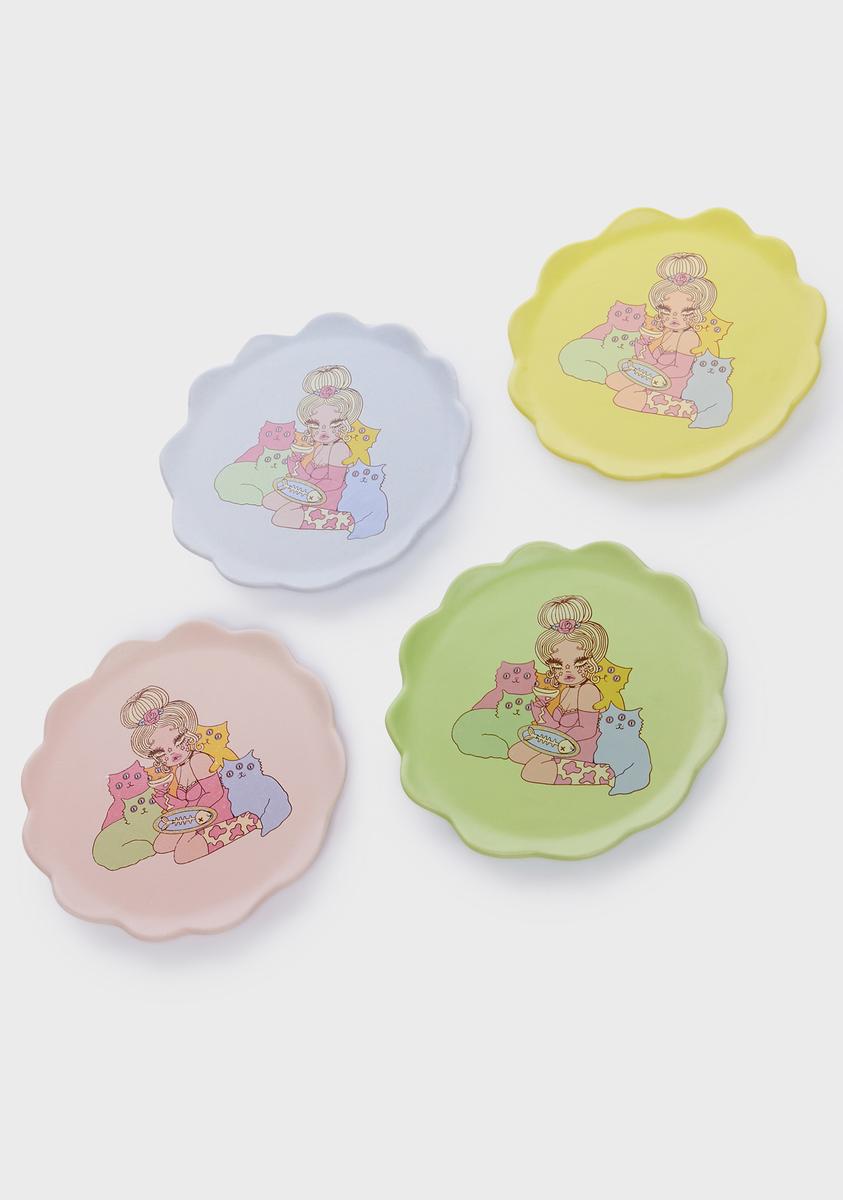 Cat Lady Plate Set Valfre,New Products : American Fashion Style Bags On Sale Cat Lady Plate Set Valfre,New Products : American Fashion Style Bags On Sale