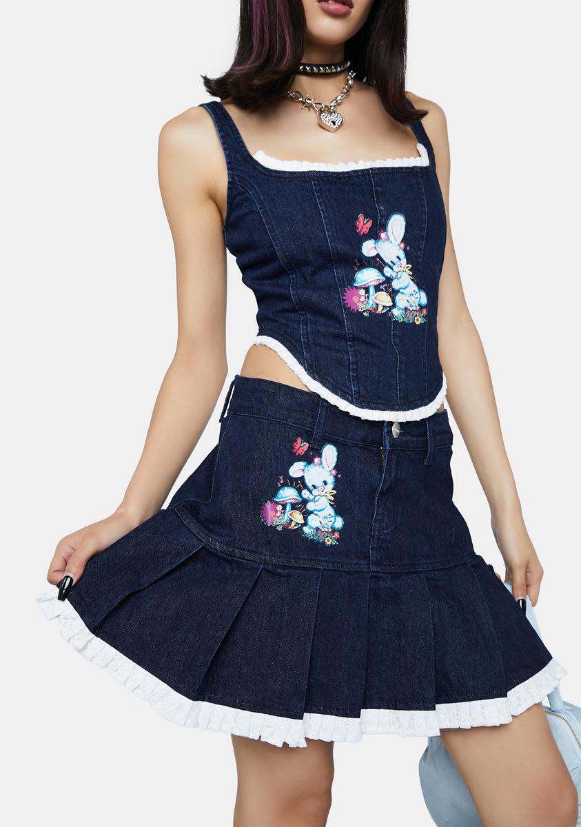Bunny Fantasy Denim Skirt NGOrder,All Products : American Fashion Style Bags On Sale