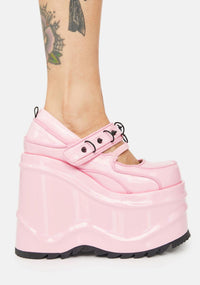 Pink Stomp Ur Ego Platform Mary Janes