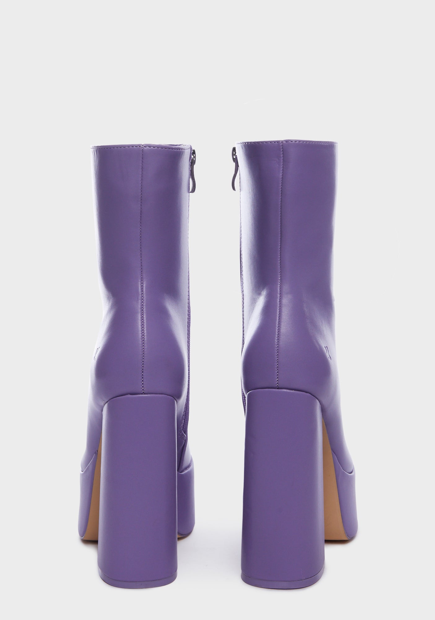 Koi Footwear Vegan Leather Platform Boots - Purple – Dolls Kill