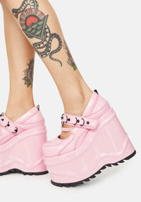 Pink Stomp Ur Ego Platform Mary Janes